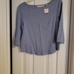 Victoria Secrets Ladies Lounge top Large Lt Blue